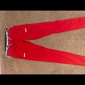 OFFWHITE RED LEGGINGS NIKE WOMENS LADIES LARGE